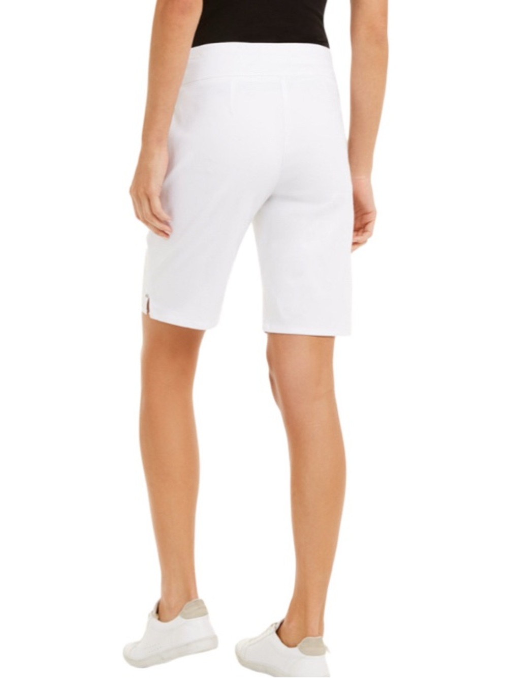 INC International Concepts Pull On Bermuda Shorts Bright White Size 4 - Picture 2 of 11